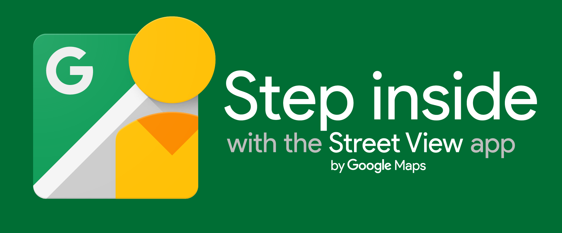 Insignia de "Step Inside" de Google para tours virtuales