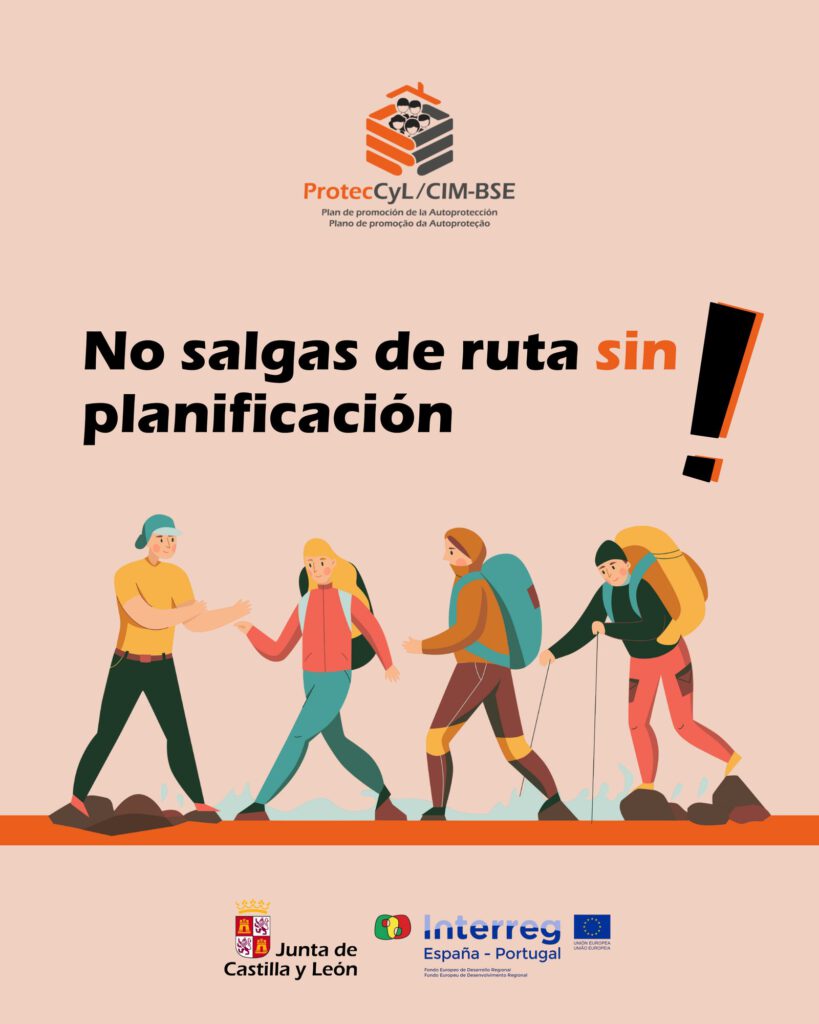 Post de ProtecCyL: no salgas de ruta sin planificación, campaña de autoprotección